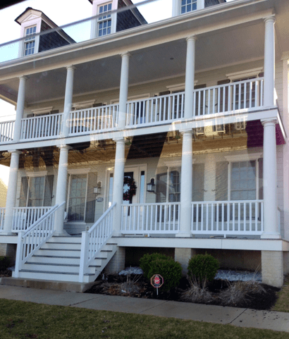 This is the style that we are kind of going for. We LOVED this house. And it faces a lake.